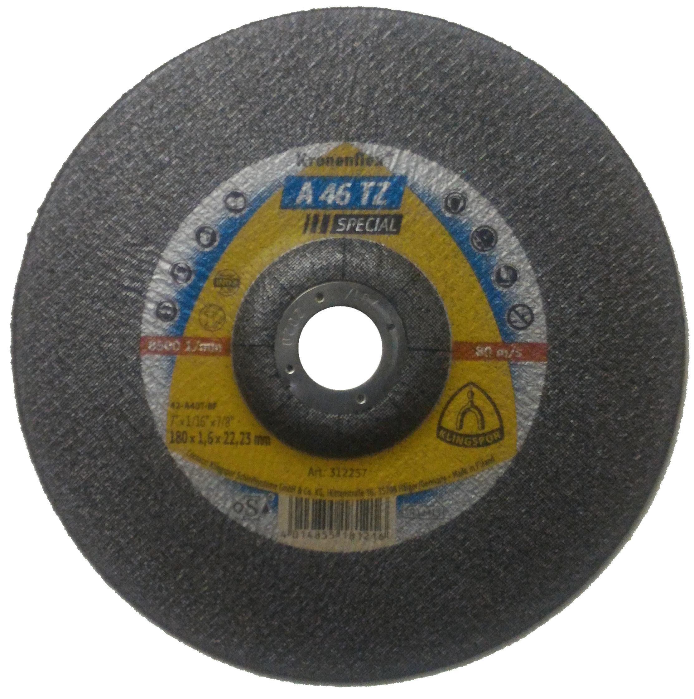 Disco corte 7 x 1,6 x 22,2 A46TZ SPECIAL DEPRIM KLINGSPOR